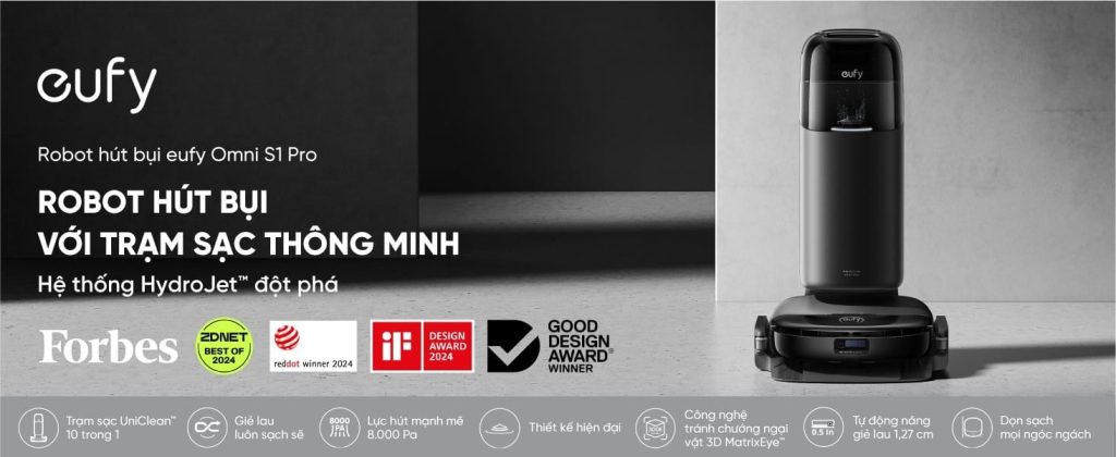 Robot hút bụi lau nhà eufy Omni S1 Pro