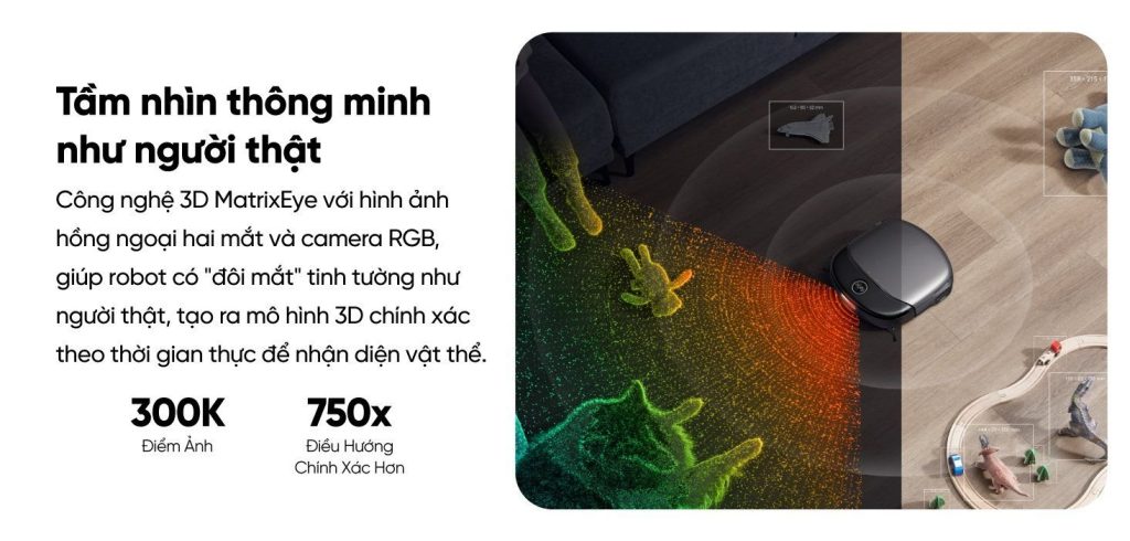 Robot hút bụi lau nhà eufy Omni S1 Pro tầm nhìn thông minh