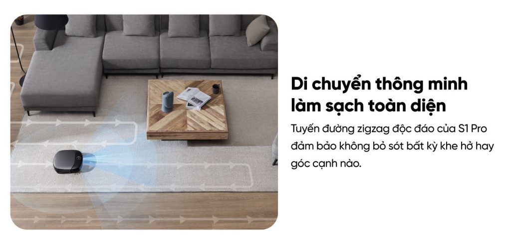 Robot hút bụi lau nhà eufy Omni S1 Pro di chuyển thông minh