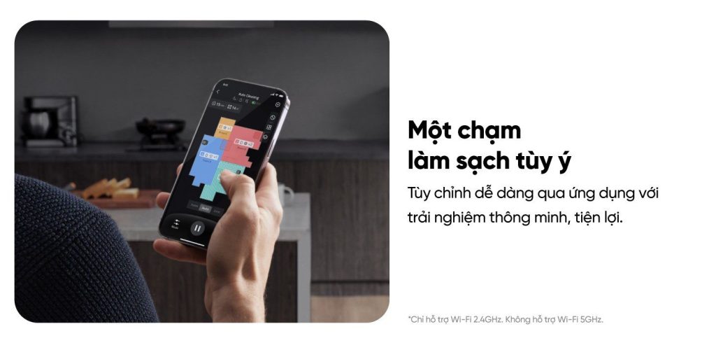 Robot hút bụi lau nhà eufy Omni S1 Pro thao tác đơn giản