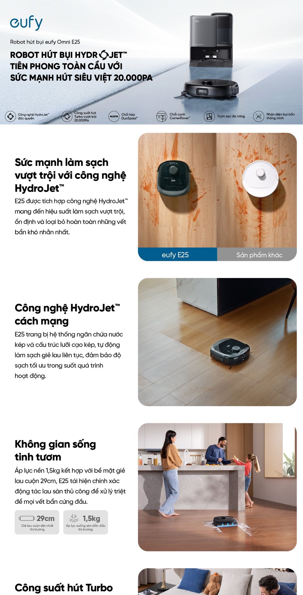 Robot hút bụi lau sàn eufy Omni E25